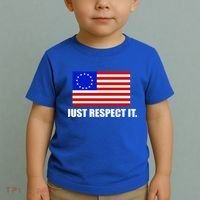 Betsy Ross Flag Just Respect It Toddler T-Shirt thumb 2