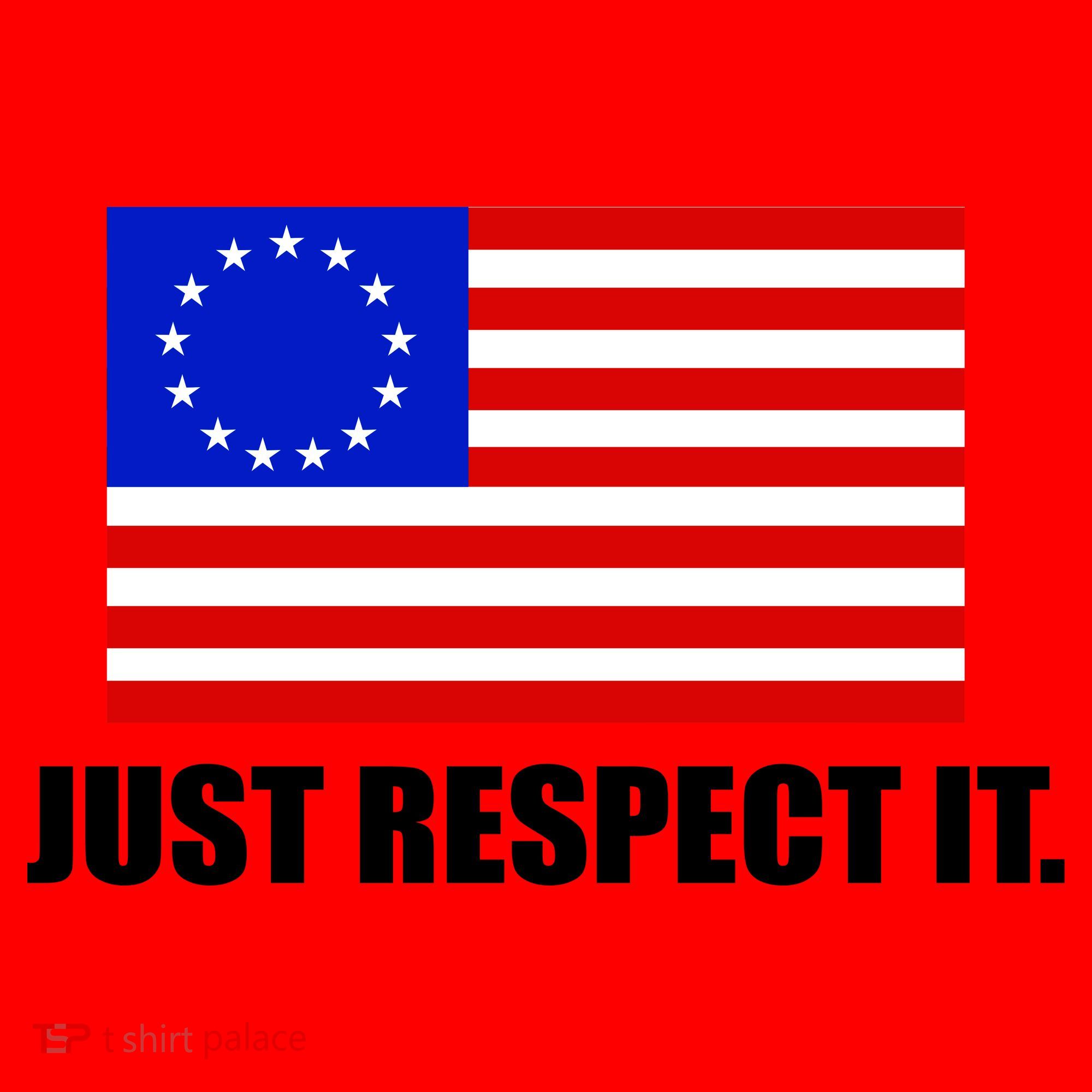 Betsy Ross Flag Just Respect It Santa Hat