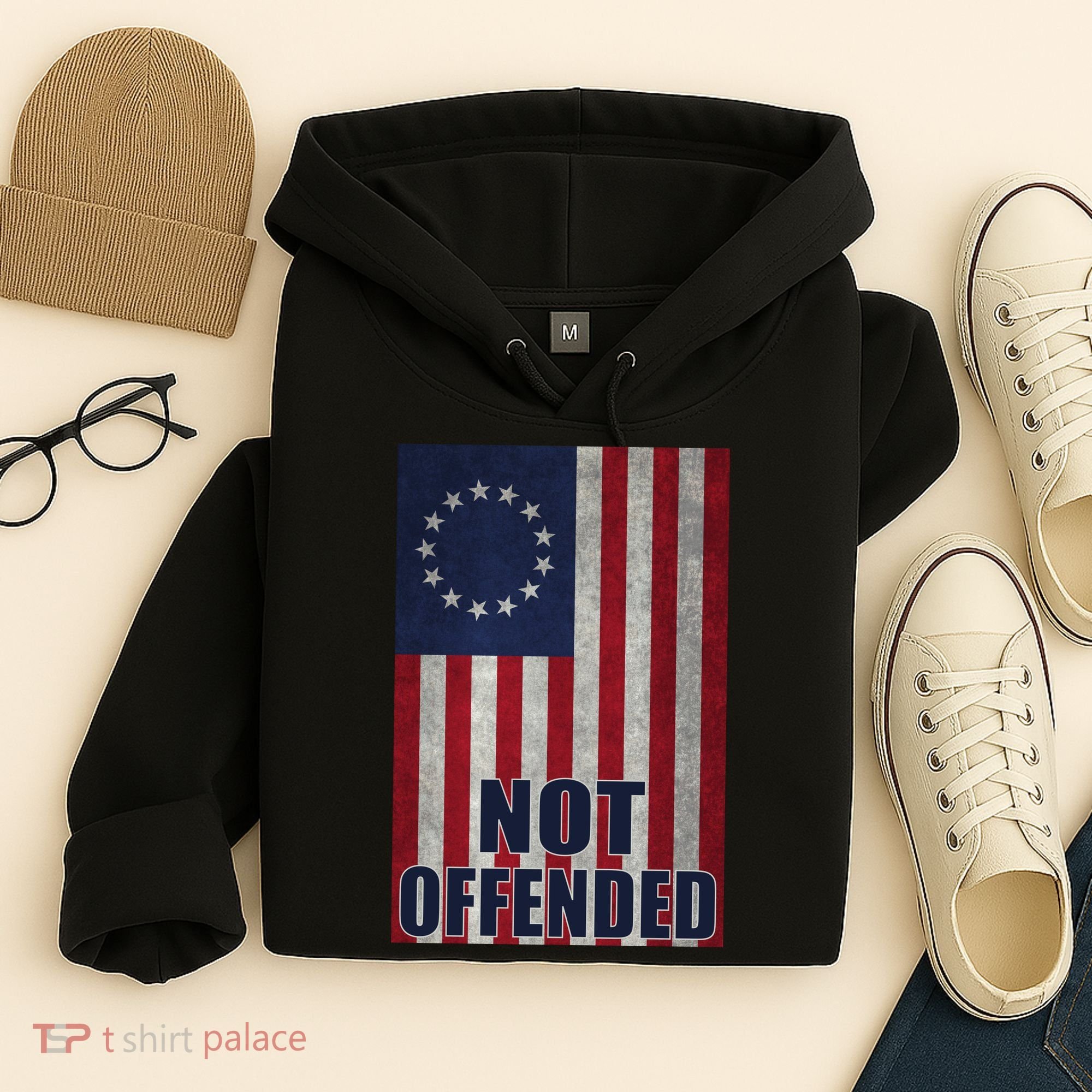 Betsy Ross Flag Not Offended 13 Stars For Protesters Hoodie