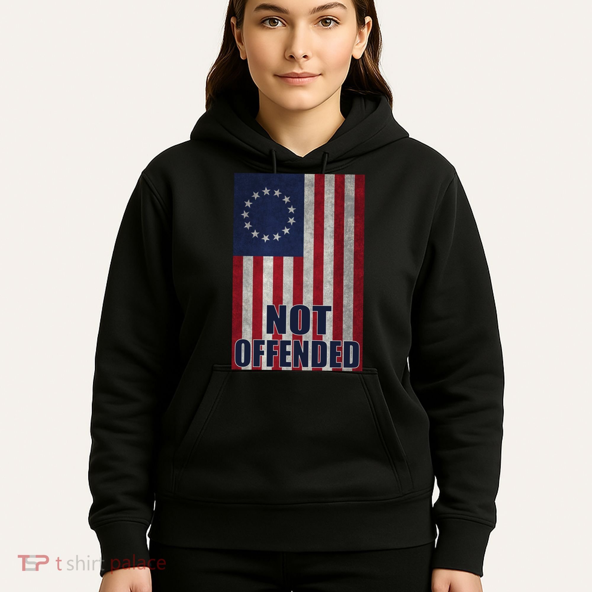 Betsy Ross Flag Not Offended 13 Stars For Protesters Hoodie