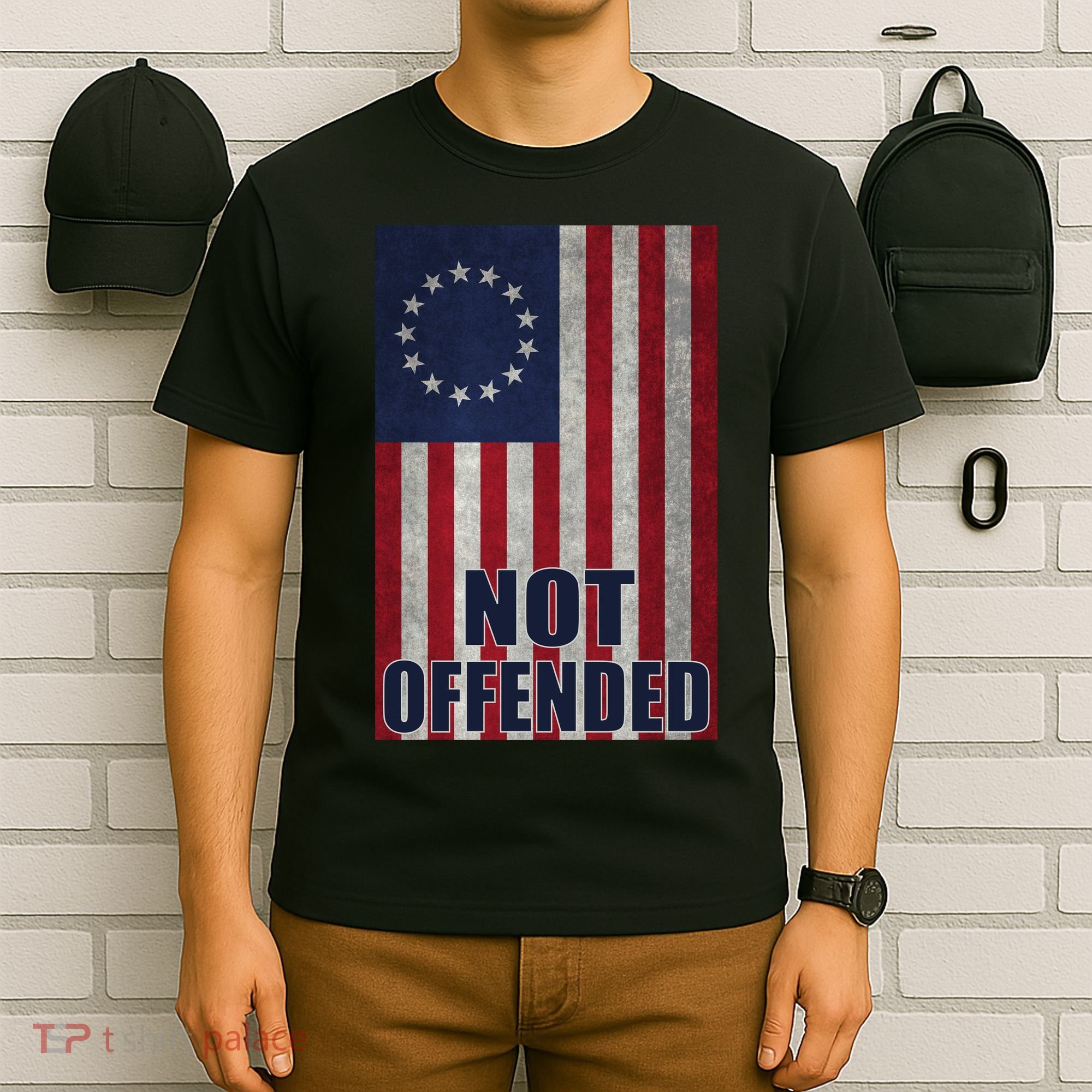 Betsy Ross Flag Not Offended 13 Stars For Protesters T-Shirt