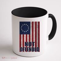 Betsy Ross Flag Not Offended 13 Stars For Protesters Coffee Mug thumb 1