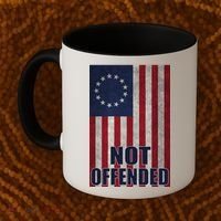 Betsy Ross Flag Not Offended 13 Stars For Protesters Coffee Mug thumb 2