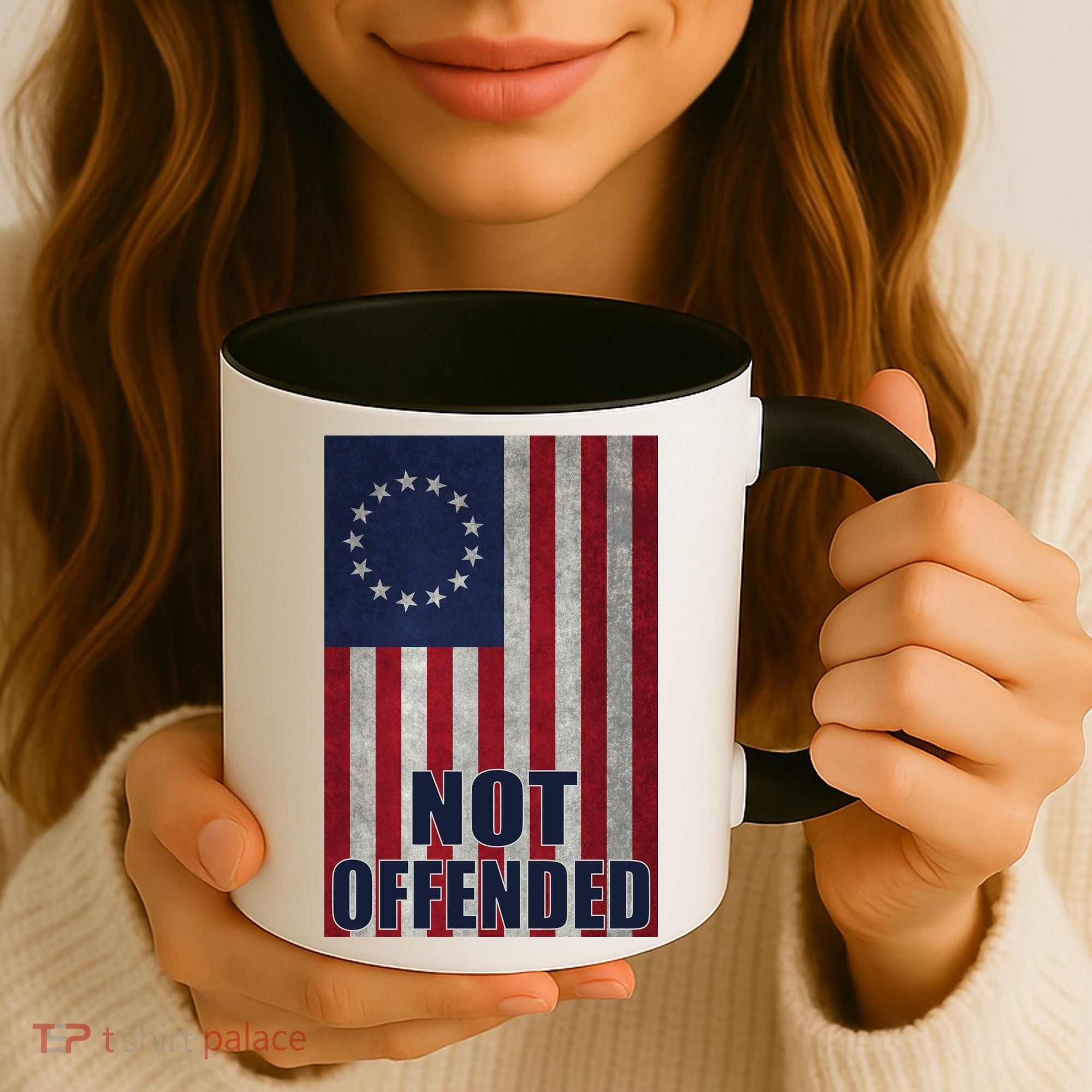 Betsy Ross Flag Not Offended 13 Stars For Protesters Coffee Mug