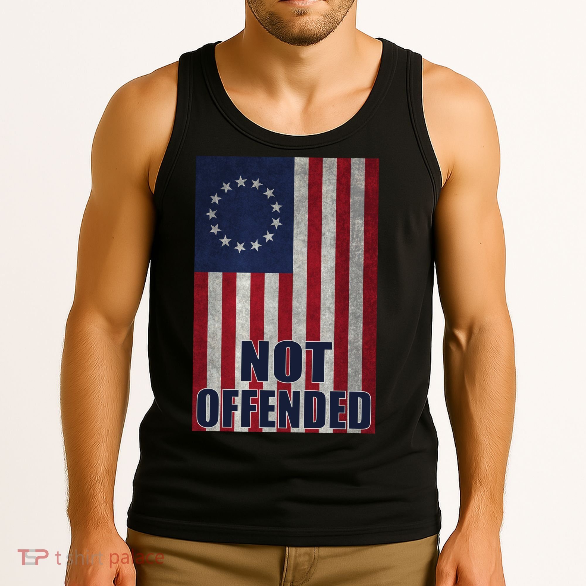 Betsy Ross Flag Not Offended 13 Stars For Protesters Tank Top