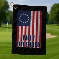 Betsy Ross Flag Not Offended 13 Stars For Protesters Golf Towel thumb 1