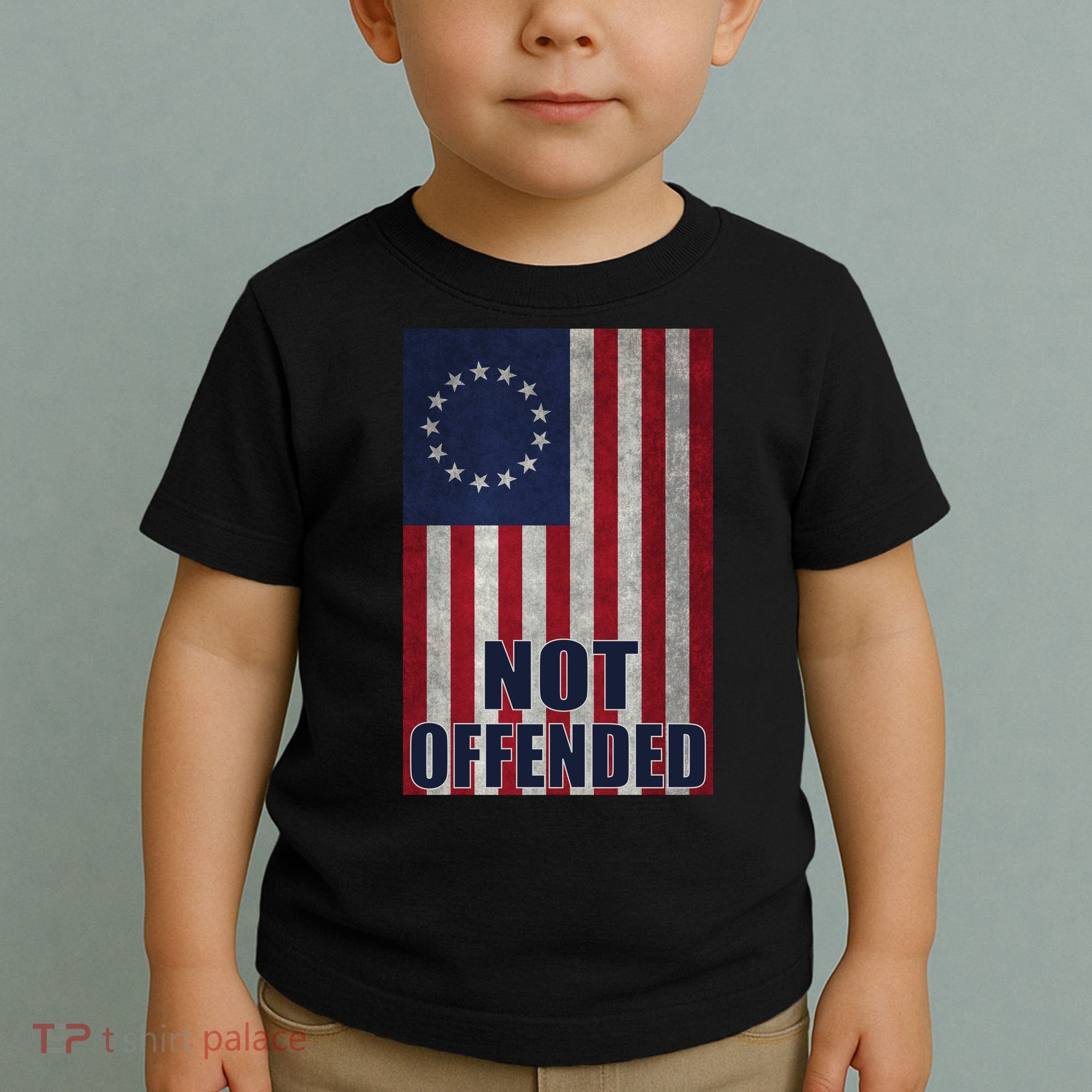 Betsy Ross Flag Not Offended 13 Stars For Protesters Toddler T-Shirt