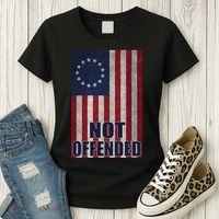 Betsy Ross Flag Not Offended 13 Stars For Protesters Women's T-Shirt thumb 3