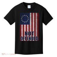 Betsy Ross Flag Not Offended 13 Stars For Protesters Kids T-Shirt thumb 0