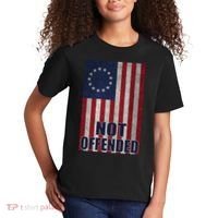 Betsy Ross Flag Not Offended 13 Stars For Protesters Kids T-Shirt thumb 2