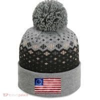 Betsy Ross God Bless America The Baniff Cuffed Pom Beanie thumb 0