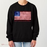 Betsy Ross God Bless America Women's Sweatshirt thumb 0