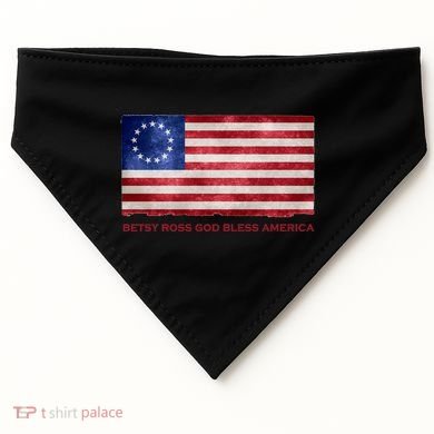 Betsy Ross God Bless America USA-Made Doggie Bandana