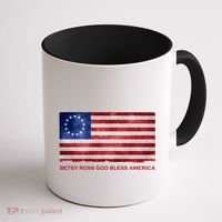 Betsy Ross God Bless America Coffee Mug thumb 1