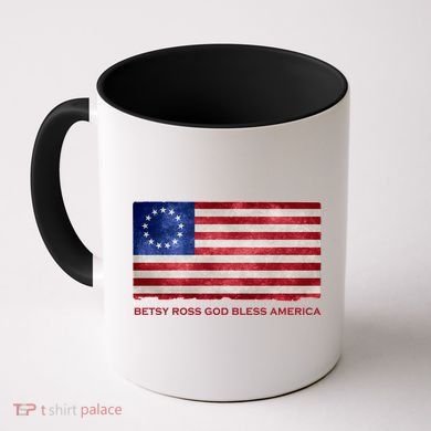 Betsy Ross God Bless America Coffee Mug