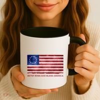 Betsy Ross God Bless America Coffee Mug thumb 3