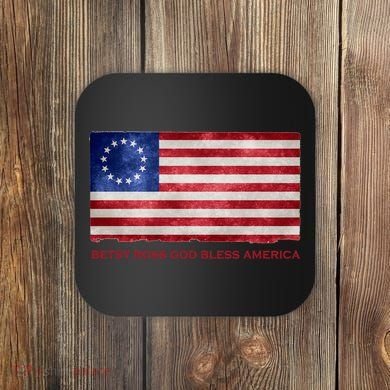 Betsy Ross God Bless America Coaster