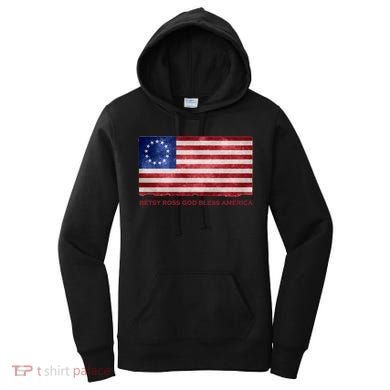 Betsy Ross God Bless America Women's Hoodie