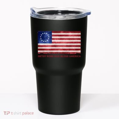Betsy Ross God Bless America Tumbler
