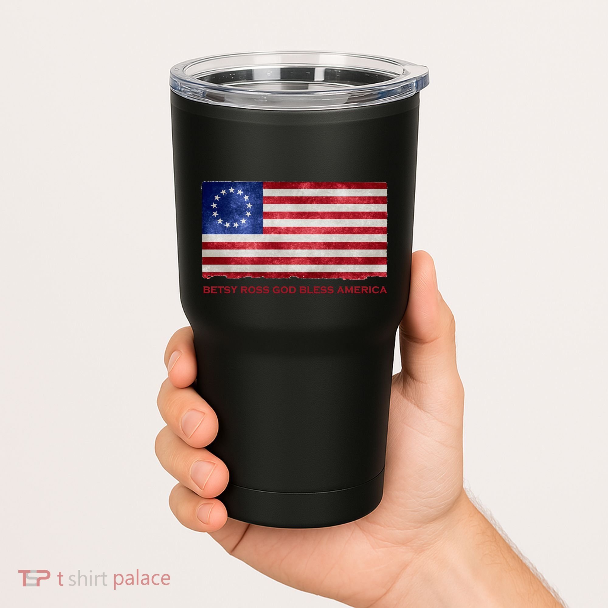 Betsy Ross God Bless America Tumbler