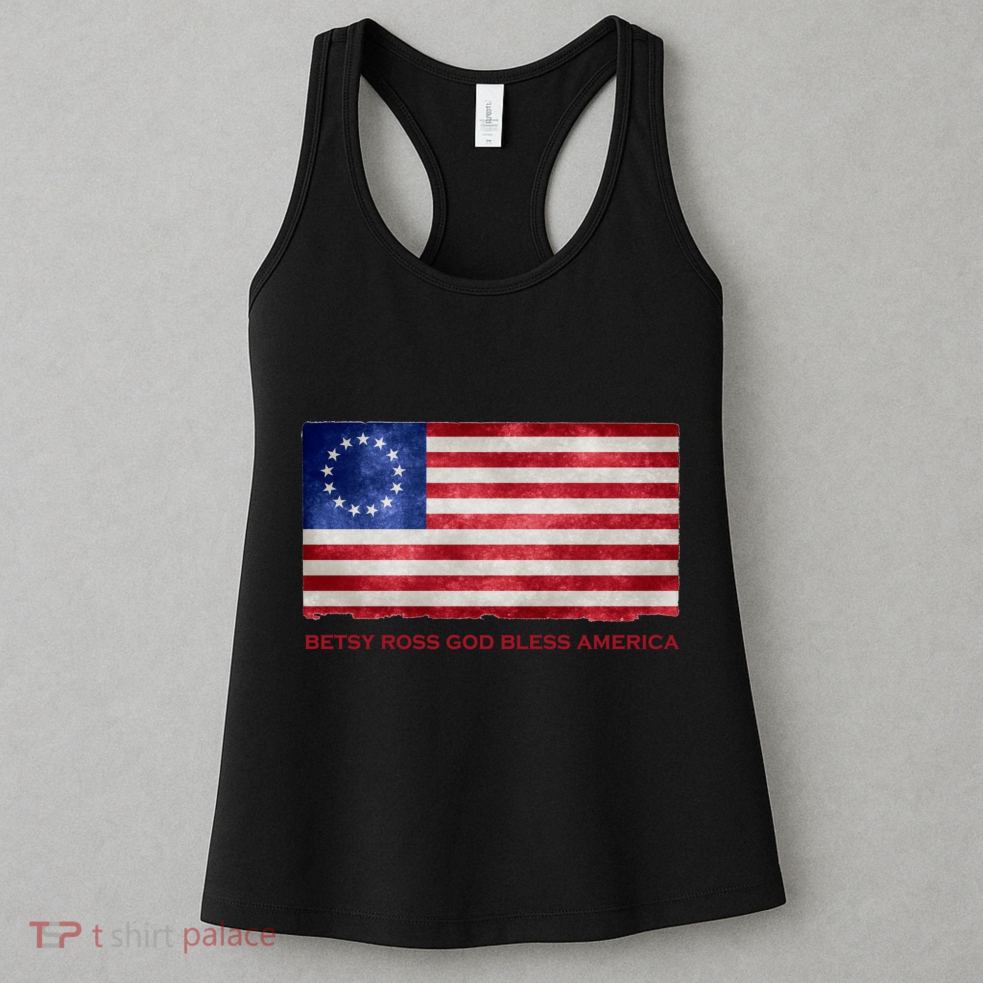 Betsy Ross God Bless America Women's Tank Top