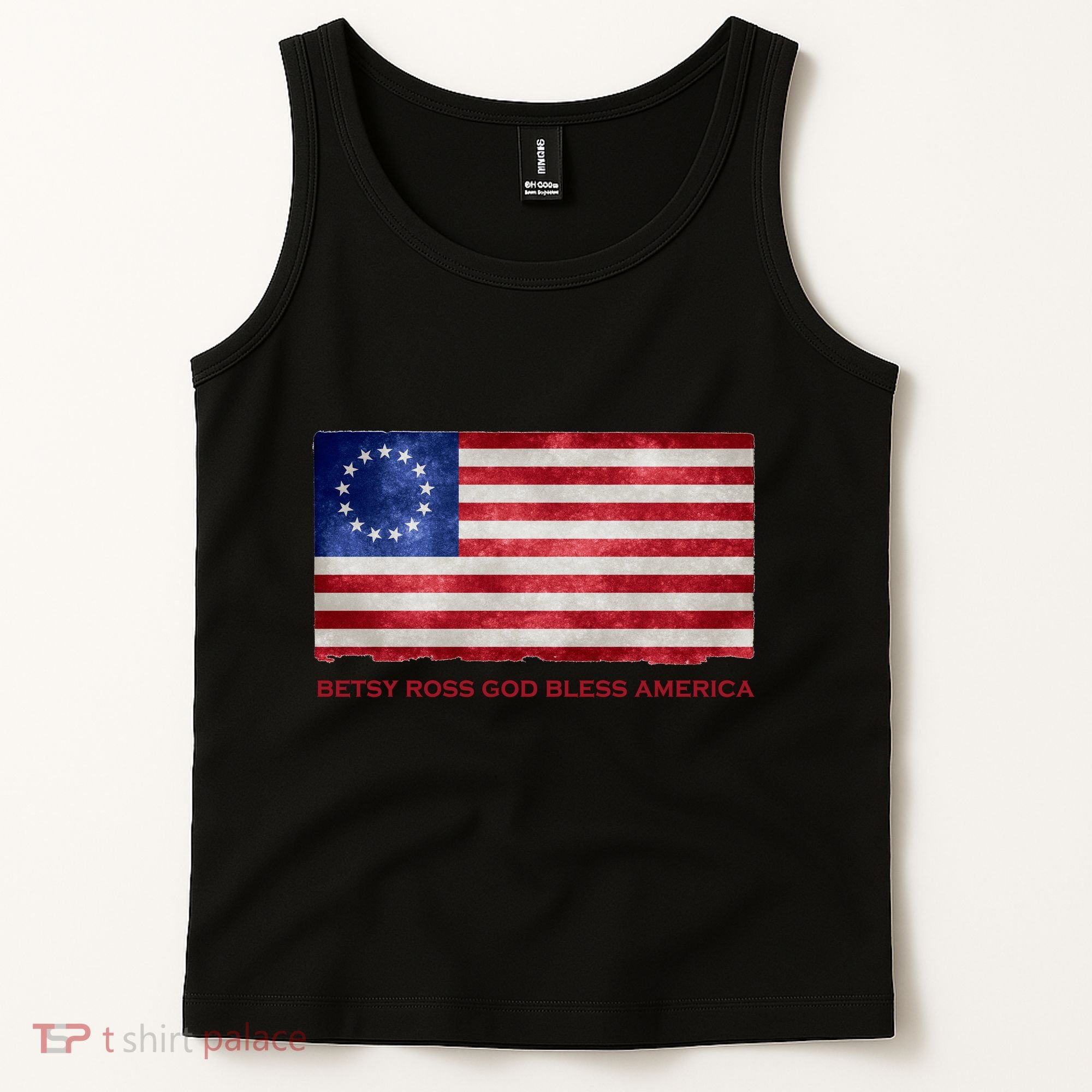 Betsy Ross God Bless America Tank Top