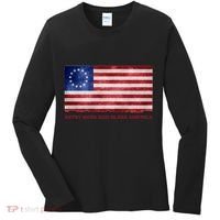 Betsy Ross God Bless America Women's Long Sleeve Shirt thumb 0