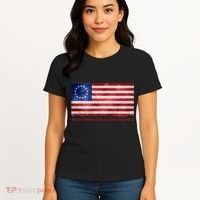 Betsy Ross God Bless America Women's T-Shirt thumb 4