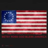 Betsy Ross God Bless America Women's T-Shirt thumb 6