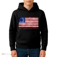 Betsy Ross God Bless America Kids Hoodie thumb 4
