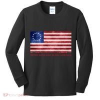 Betsy Ross God Bless America Kids Long Sleeve Shirt thumb 0