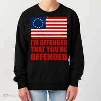 Betsy Ross I'm Offended That You're Offended Women's Sweatshirt thumb 0