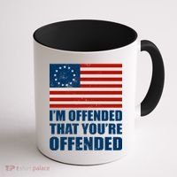 Betsy Ross I'm Offended That You're Offended Coffee Mug thumb 1