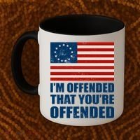 Betsy Ross I'm Offended That You're Offended Coffee Mug thumb 2