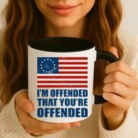 Betsy Ross I'm Offended That You're Offended Coffee Mug thumb 3