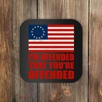 Betsy Ross I'm Offended That You're Offended Coaster thumb 0