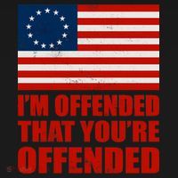 Betsy Ross I'm Offended That You're Offended Ornament thumb 1