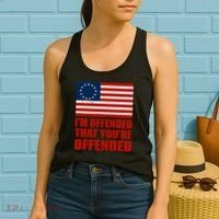 Betsy Ross I'm Offended That You're Offended Women's Tank Top thumb 2