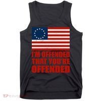 Betsy Ross I'm Offended That You're Offended Tank Top thumb 0