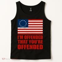Betsy Ross I'm Offended That You're Offended Tank Top thumb 2
