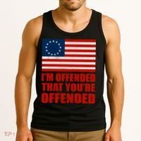 Betsy Ross I'm Offended That You're Offended Tank Top thumb 3