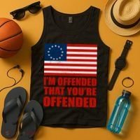 Betsy Ross I'm Offended That You're Offended Tank Top thumb 4