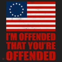 Betsy Ross I'm Offended That You're Offended Golf Towel thumb 3
