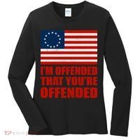 Betsy Ross I'm Offended That You're Offended Women's Long Sleeve Shirt thumb 0