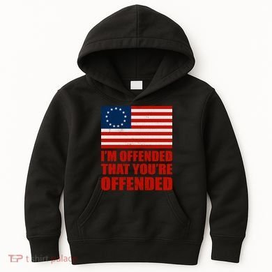 Betsy Ross I'm Offended That You're Offended Kids Hoodie