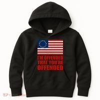 Betsy Ross I'm Offended That You're Offended Kids Hoodie thumb 0