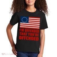 Betsy Ross I'm Offended That You're Offended Kids T-Shirt thumb 2