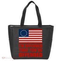 Betsy Ross I'm Offended That You're Offended Tote Bag thumb 0