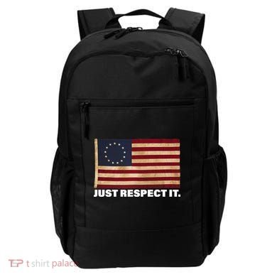 Betsy Ross Original Colonies Just Respect It Backpack