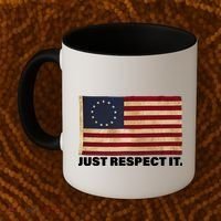 Betsy Ross Original Colonies Just Respect It Coffee Mug thumb 2